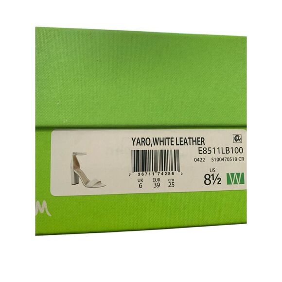Sam Edelman Womens Classic White Yaro Ankle Strap Heels Size 8.5 Wide - Picture 8 of 8